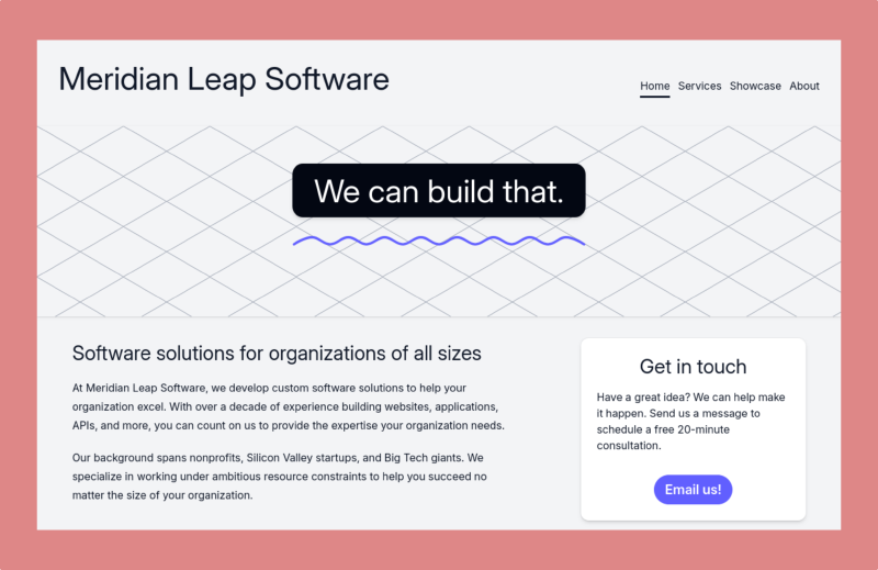 Meridian Leap Software example image